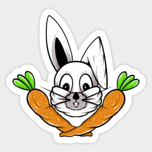 Bunny and the Sweet Carrots Sticker